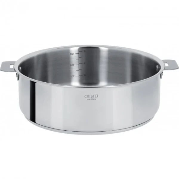 Sauteuse Casteline Ø 24 Cm Manche Amovible Inox Cristel boutique paris 1