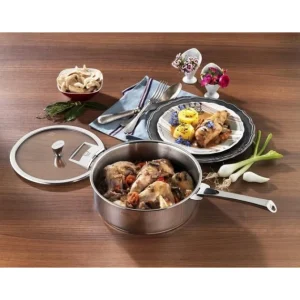 mode tendance Sauteuse Casteline Ø 26 Cm Manche Amovible Inox Cristel 10