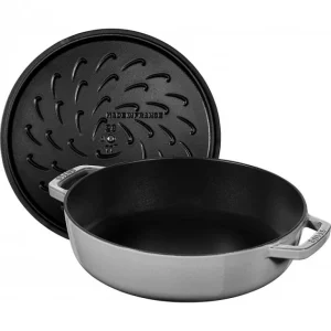 Neuve avec étiquette Sauteuse En Fonte Chistera 24 Cm Gris Graphite Staub 11