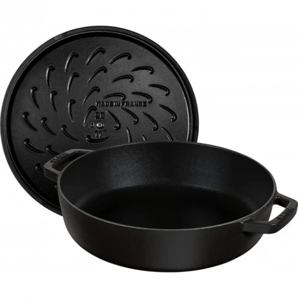 en ligne vente Sauteuse En Fonte Chistera 24 Cm Noir Staub 3