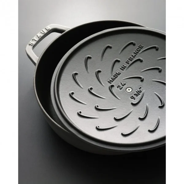 en ligne vente Sauteuse En Fonte Chistera 24 Cm Noir Staub 7