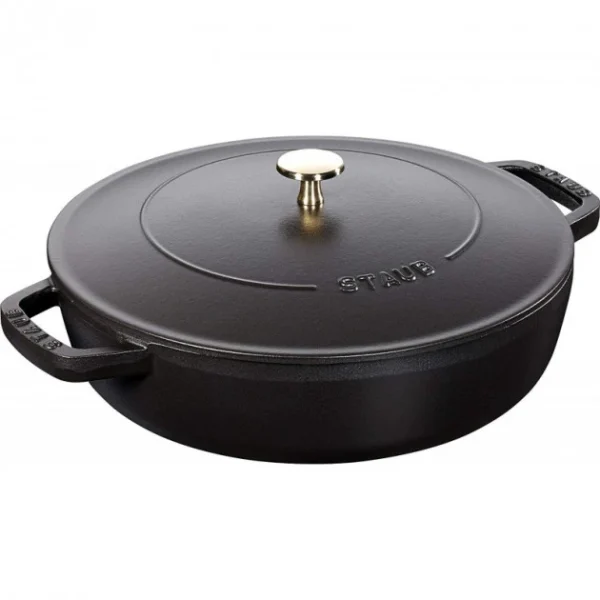 en ligne vente Sauteuse En Fonte Chistera 24 Cm Noir Staub 1