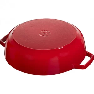 Sauteuse En Fonte Chistera 28 Cm Rouge Cerise Staub remise en ligne 14