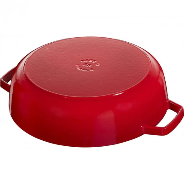 Sauteuse En Fonte Chistera 28 Cm Rouge Cerise Staub remise en ligne 4