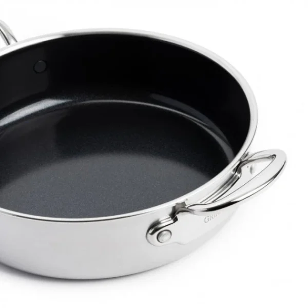 garantie de qualité Sauteuse Inox Ø 26 Cm Avec Couvercle PREMIERE GreenPan 3