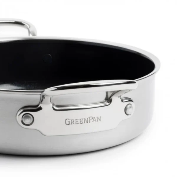 garantie de qualité Sauteuse Inox Ø 26 Cm Avec Couvercle PREMIERE GreenPan 4