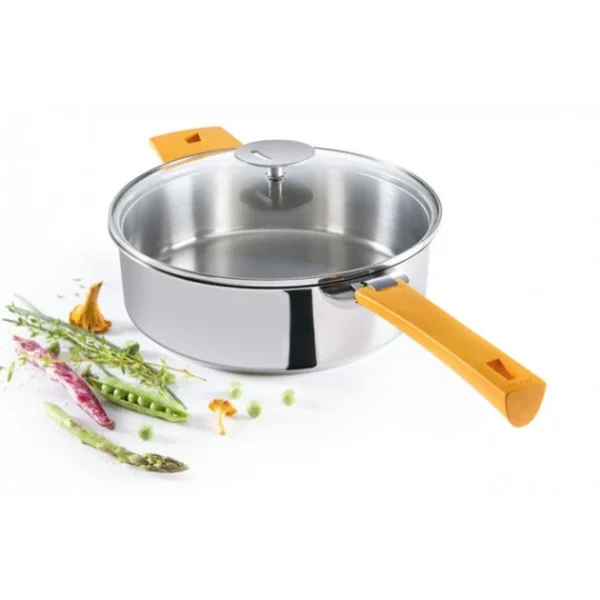 magasin solde Sauteuse Mutine Ø 20 Cm Manche Amovible Inox Cristel 3