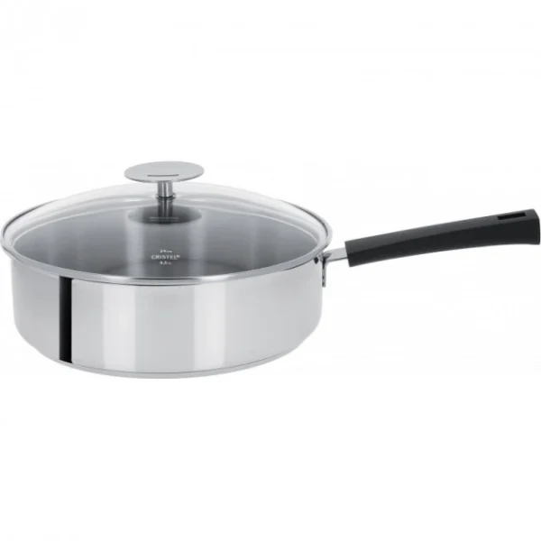 Sauteuse Mutine Ø 24 Cm Manche Fixe Anti-Adhésive Inox Cristel remise en ligne 1