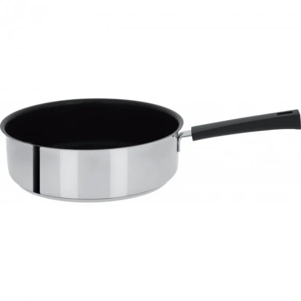 Sauteuse Mutine Ø 26 Cm Manche Fixe Anti-Adhésive Inox Cristel magasins pas chers 3