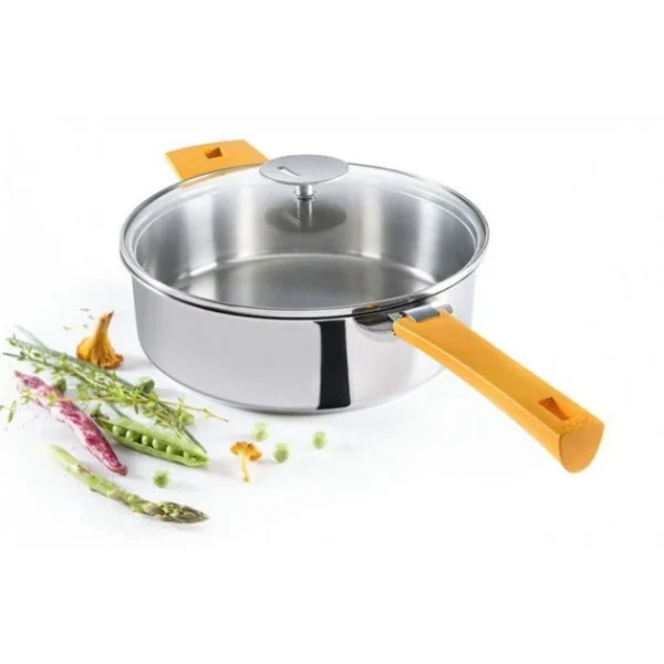 boutique pas cher Sauteuse Mutine Ø 28 Cm Manche Amovible Inox Cristel 3