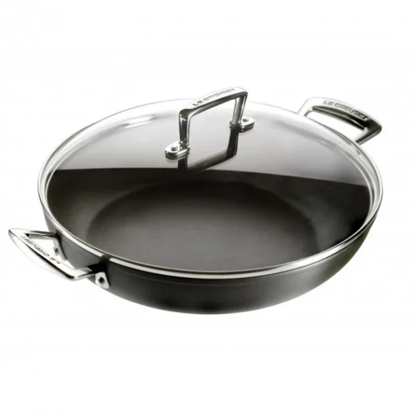 magasin en ligne france Sauteuse Provençale 30 Cm Anti-Adhérente Avec Couvercle Les Forgées Le Creuset 3