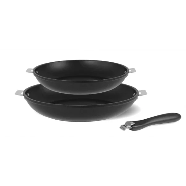 Set De 2 Poêles Cookway 24 Et 28 Cm Exceliss+ Poignée Amovible Cristel Livraison Standard/Rapide 1