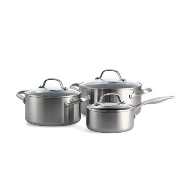 de garantie authentique Set De 3 Pièces : Casserole 16 Cm + Faitout 20 Et 24cm Collection GENEVA GreenPan™ 1