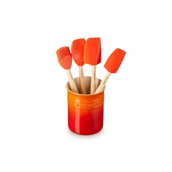 Set Pot 1,1 L Avec 4 Ustensiles Volcanique Création Le Creuset Dernières Nouveautés 1