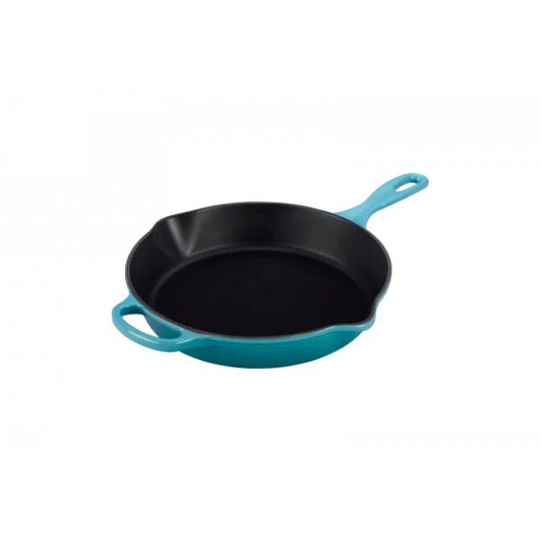 en promotion Skillet Rond Profond 26cm En Fonte Bleu Caraïbes Le Creuset 1