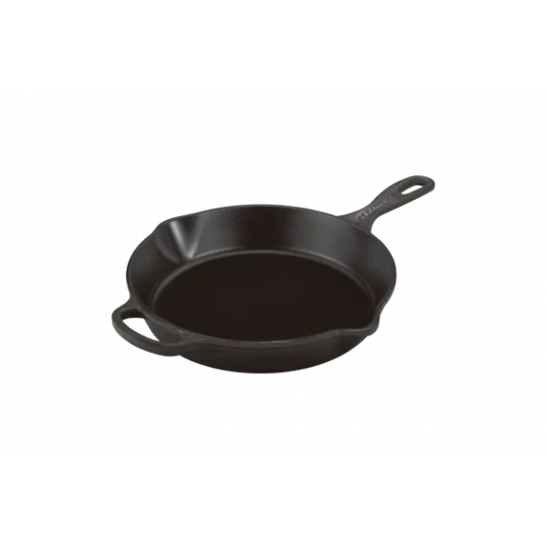 Pas Cher soldes France Skillet Rond Profond 26cm En Fonte Noir Le Creuset 1