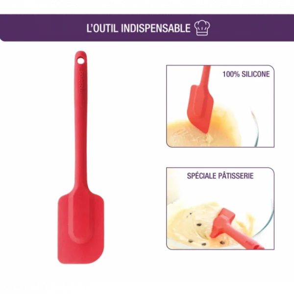 Spatule En Silicone Monobloc Rouge Mastrad outlet soldes 3