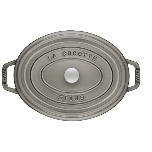 l'unique style STAUB Cocotte Fonte Ovale 15 Cm Gris Graphite 0,6 L 3