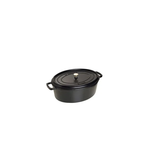 STAUB Cocotte Fonte Ovale 15 Cm Noir Mat 0,6 L soldes en ligne 1