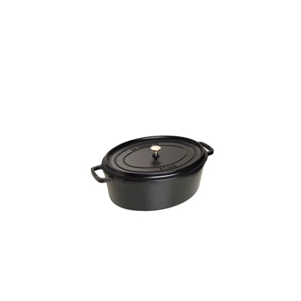 STAUB Cocotte Fonte Ovale 17 Cm Noir Mat 1 L online boutique 1