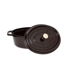 pas cher STAUB Cocotte Fonte Ovale 23 Cm Noir Mat 2,35 L 7