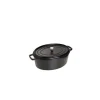 pas cher STAUB Cocotte Fonte Ovale 23 Cm Noir Mat 2,35 L 10