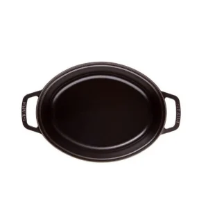 pas cher STAUB Cocotte Fonte Ovale 23 Cm Noir Mat 2,35 L 9