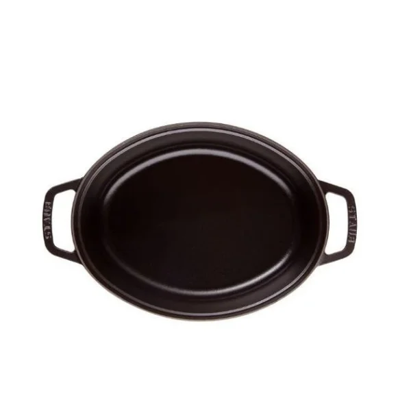 pas cher STAUB Cocotte Fonte Ovale 23 Cm Noir Mat 2,35 L 4