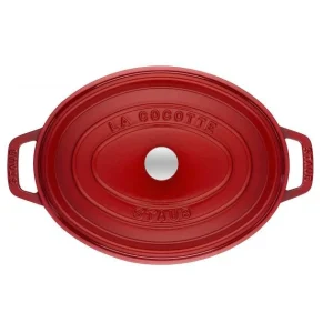 Authentic Original licence STAUB Cocotte Fonte Ovale 23 Cm Rouge Cerise 2,35 L 8