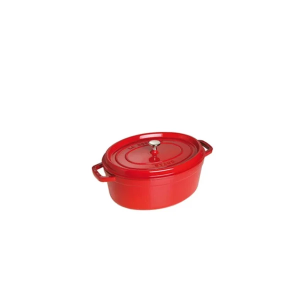 Authentic Original licence STAUB Cocotte Fonte Ovale 23 Cm Rouge Cerise 2,35 L 1