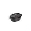 Vente STAUB Cocotte Fonte Ovale 27 Cm Noir Mat 3,2 L 10