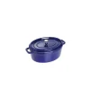 luxe soldes STAUB Cocotte Fonte Ovale 29 Cm Bleu Intense Majolique 4,2 L 7