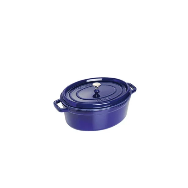 luxe soldes STAUB Cocotte Fonte Ovale 29 Cm Bleu Intense Majolique 4,2 L 1