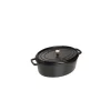 Retour gratuit en magasin. STAUB Cocotte Fonte Ovale 29 Cm Noir Mat 4,2 L 10