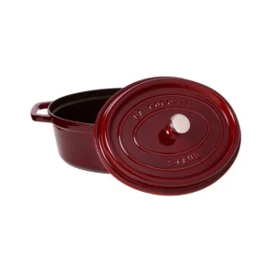 STAUB Cocotte Fonte Ovale 31 Cm Grenadine Majolique 5,5 L mode pas cher 6