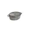 magasin en ligne STAUB Cocotte Fonte Ovale 31 Cm Gris Graphite 5,5 L 17