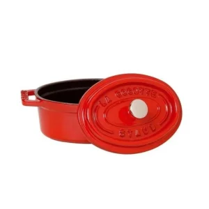 soldes ligne STAUB Cocotte Fonte Ovale 31 Cm Rouge Cerise 5,5 L 6