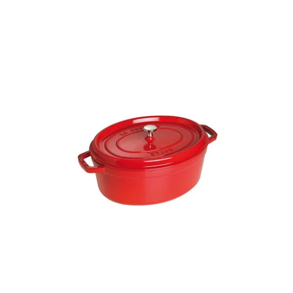 soldes ligne STAUB Cocotte Fonte Ovale 31 Cm Rouge Cerise 5,5 L 1