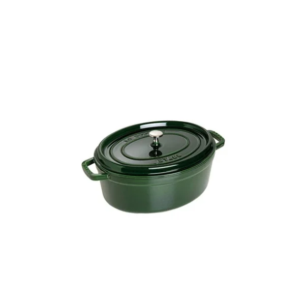 STAUB Cocotte Fonte Ovale 31 Cm Vert Basilic Majolique 5,5 L mode 1