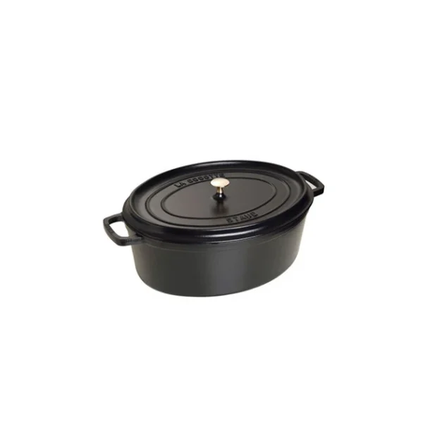 STAUB Cocotte Fonte Ovale 33 Cm Noir Mat 6,7 L mode 1