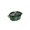 STAUB Cocotte Fonte Ovale 33 Cm Vert Basilic Majolique 6,7 L Protections acheteurs 5