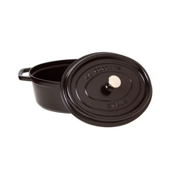 à prix imbattables STAUB Cocotte Fonte Ovale 37 Cm Noir Mat 8 L 3