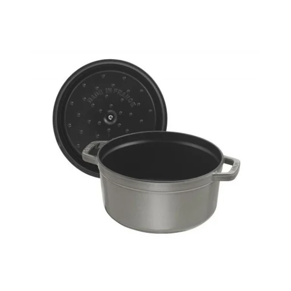 magasin en ligne france STAUB Cocotte Fonte Ronde 12 Cm Gris Graphite 0,4 L 3