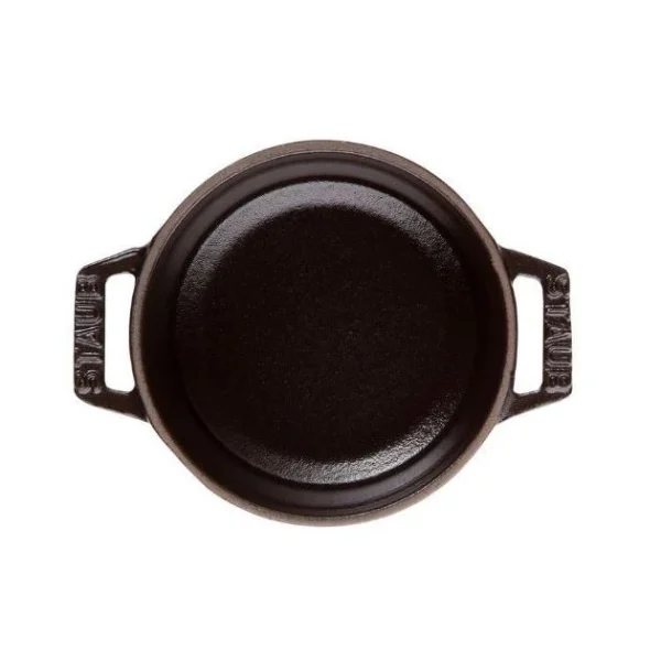 STAUB Cocotte Fonte Ronde 16 Cm Noir Mat 1,2 L magasin pas cher 3