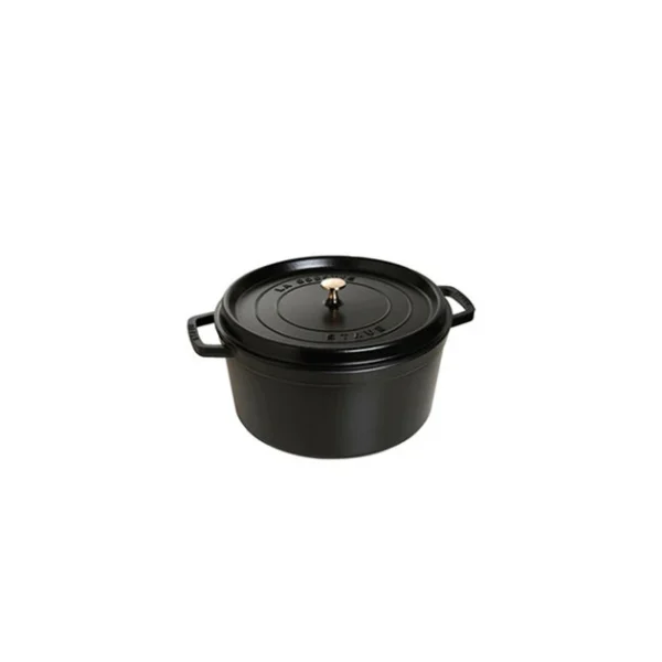 STAUB Cocotte Fonte Ronde 16 Cm Noir Mat 1,2 L magasin pas cher 1