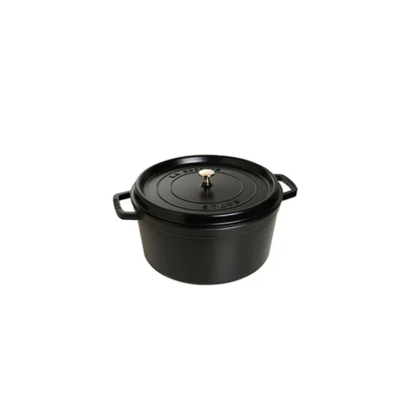 STAUB Cocotte Fonte Ronde 18 Cm Noir Mat 1,7 L france 1