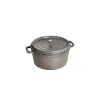 vente chaude STAUB Cocotte Fonte Ronde 22 Cm Gris Graphite 2,6 L 10