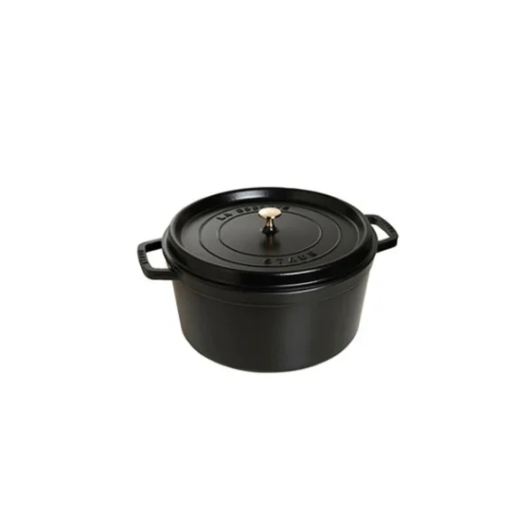 STAUB Cocotte Fonte Ronde 22 Cm Noir Mat 2,6 L mode 1