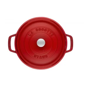 STAUB Cocotte Fonte Ronde 22 Cm Rouge Cerise 2,6 L acheter 8