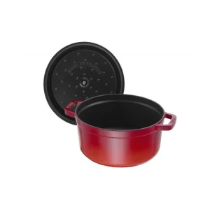 STAUB Cocotte Fonte Ronde 22 Cm Rouge Cerise 2,6 L acheter 12